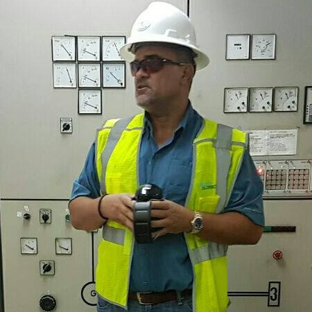 M J Harper in the plant