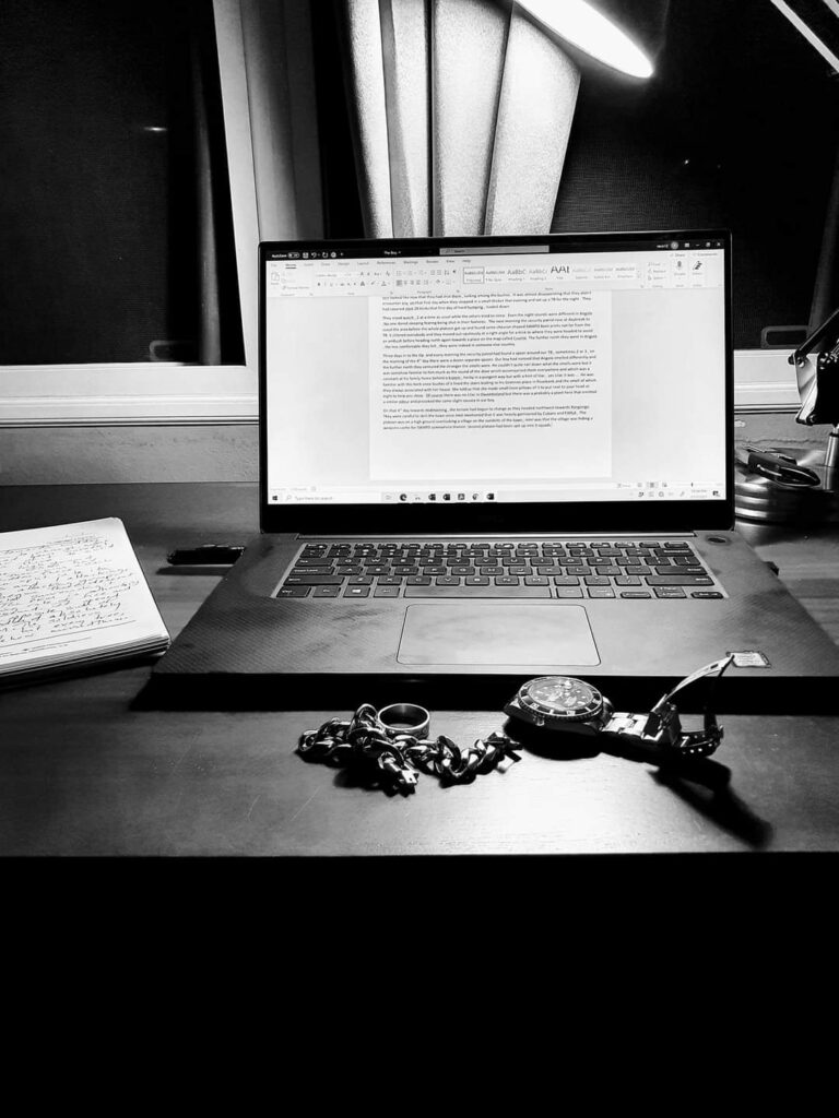 Writing on laptop, notebook, Roatan History, Roatan Culture, Roatan Politics, M J Harper's blog, Bay Islands of Honduras